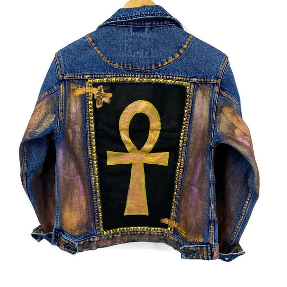 KINGS X QUEENS STUDDED TRUCKER JACKET S - Picture 6 of 16